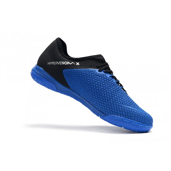 Scarpe da calcio Nike Hypervenom PhantomX III PRO IC Nero Blu