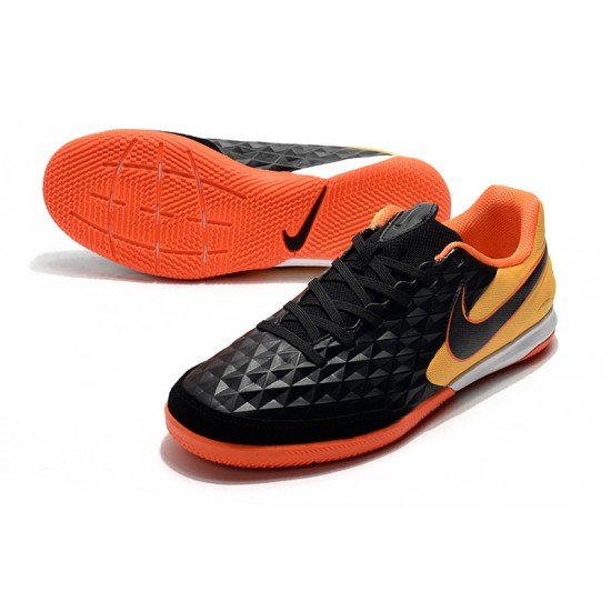 Scarpe da calcio Nike Legend VIII Academy IC Nero Arancia
