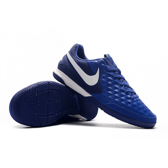 Scarpe da calcio Nike Legend VIII Academy IC Blu Bianca