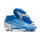 Scarpe da calcio Nike Mercurial Superfly 7 Elite FG Blu Bianca