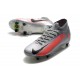 Scarpe da calcio Nike Mercurial Superfly 7 Elite Flyknit 360 SG-PRO AC Metallic Argento Rosso