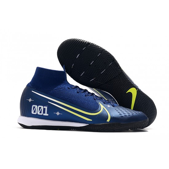 Scarpe da calcio Nike Mercurial Superfly 7 Elite MDS IC Flyknit Blu Reale