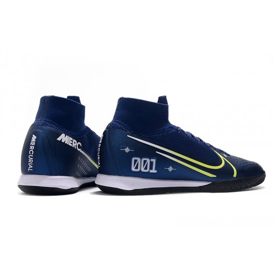 Scarpe da calcio Nike Mercurial Superfly 7 Elite MDS IC Flyknit Blu Reale