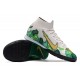 Scarpe da calcio Nike Mercurial Superfly 7 Elite MDS IC Flyknit Bianca verde