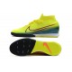 Scarpe da calcio Nike Mercurial Superfly 7 Elite MDS IC Flyknit Giallo Blu