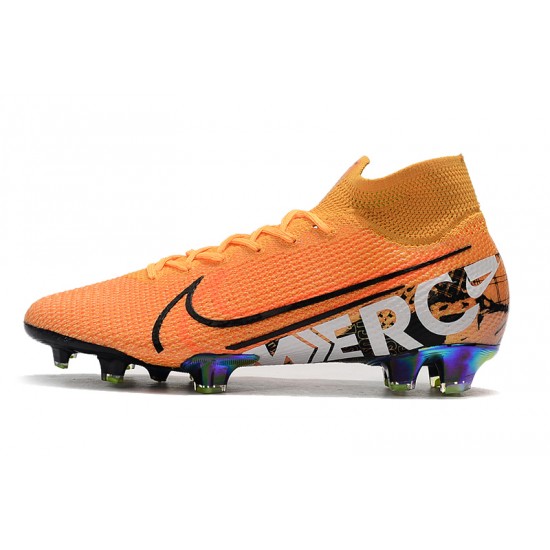 Scarpe da calcio Nike Mercurial Superfly 7 Elite SE FG - Laser arancia Nero