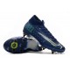 Scarpe da calcio Nike Mercurial Superfly 7 Elite SG-PRO AC Flyknit 360 Blu Reale