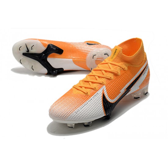 Scarpe da calcio Nike Mercurial Superfly 7 Pro Elite FG arancia bianca Nero