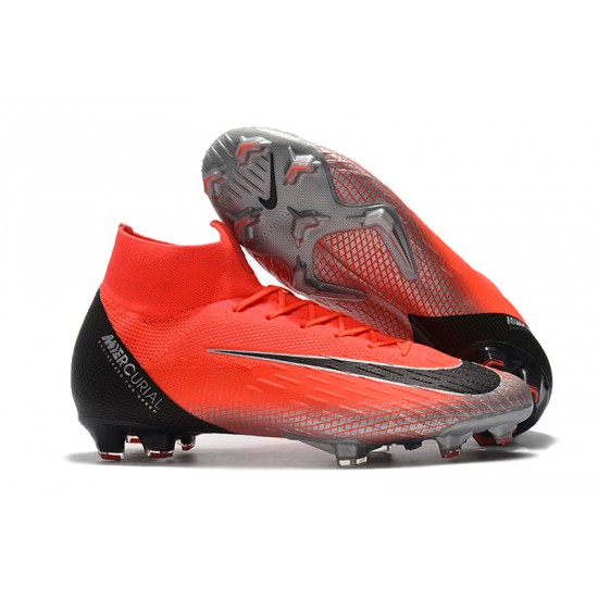 Scarpe da calcio Nike Mercurial Superfly VI 360 Elite CR7 FG Metallic Purple Rosso