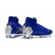 Scarpe da calcio Nike Mercurial Superfly VI 360 Elite FG Metallic Argento Blu Reale