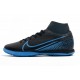 Scarpe da calcio Nike Mercurial Superfly VII Academy IC Nero Blu
