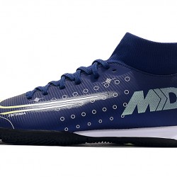 Scarpe da calcio Nike Mercurial Superfly VII Academy IC Blu scuro