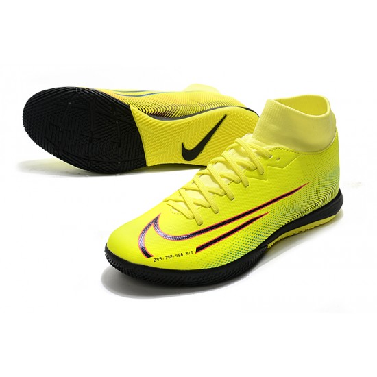 Scarpe da calcio Nike Mercurial Superfly VII Academy IC Verde Fluo