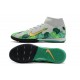 Scarpe da calcio Nike Mercurial Superfly VII Academy IC Bianca verde doro