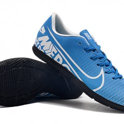 Scarpe da calcio Nike Mercurial Vapor 13 Academy IC Blu Bianca