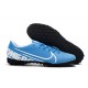 Scarpe da calcio Nike Mercurial Vapor 13 Academy TF Blu Bianca