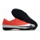 Scarpe da calcio Nike Mercurial Vapor 13 Academy TF Rosso Argento