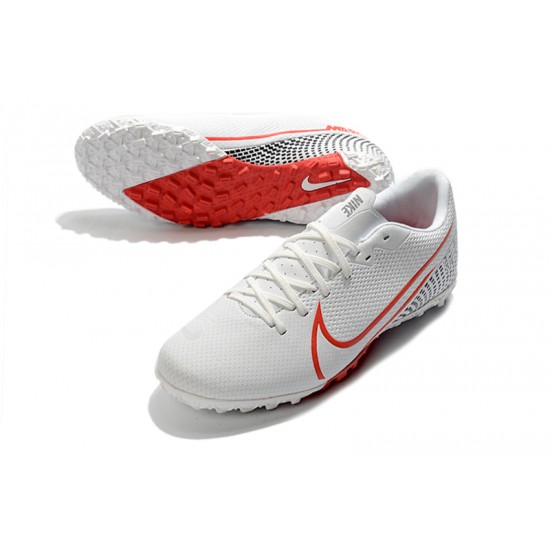 Scarpe da calcio Nike Mercurial Vapor 13 Academy TF Bianca Rosso