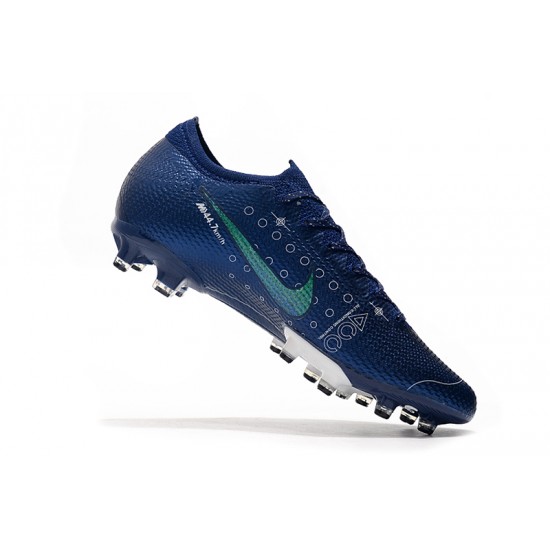 Scarpe da calcio Nike Mercurial Vapor 13 Elite AG Flyknit 360 Blu scuro