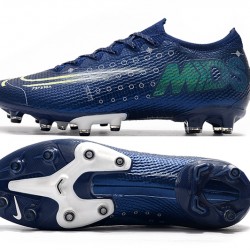 Scarpe da calcio Nike Mercurial Vapor 13 Elite AG Flyknit 360 Blu scuro