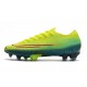 Scarpe da calcio Nike Mercurial Vapor 13 Elite FG Verde Fluo Blu