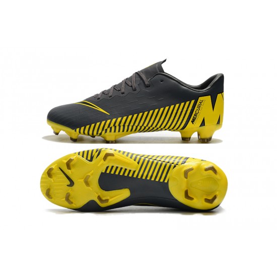 Scarpe da calcio Nike Mercurial Vapor XII PRO FG Grigio scuro Giallo