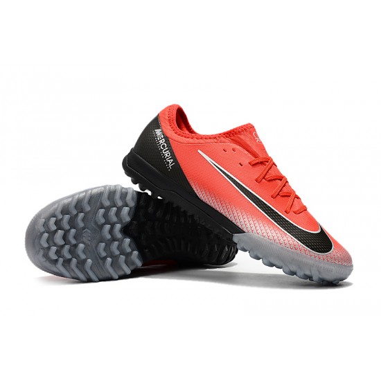 Scarpe da calcio Nike Mercurial VaporX VII Pro TF Rosso Argento