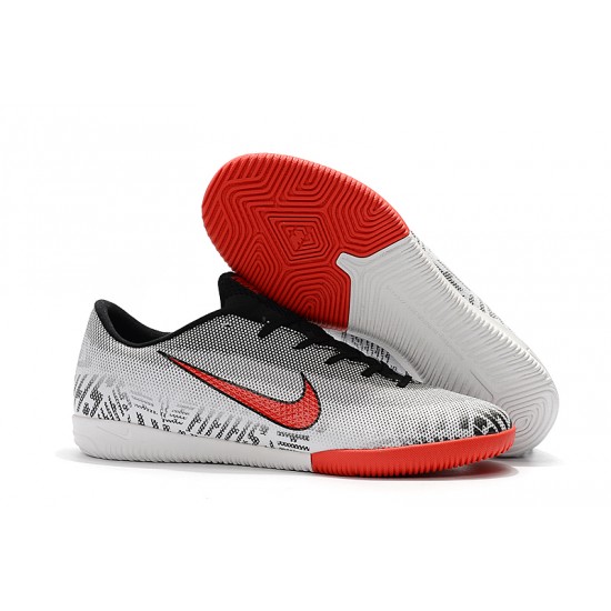 Scarpe da calcio Nike Mercurial VaporX XII Academy IC Argento Rosso