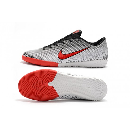 Scarpe da calcio Nike Mercurial VaporX XII Academy IC Argento Rosso