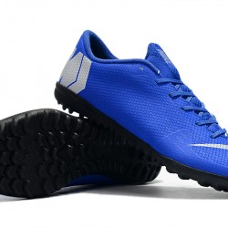 Scarpe da calcio Nike Mercurial VaporX XII Academy TF Blu Argento