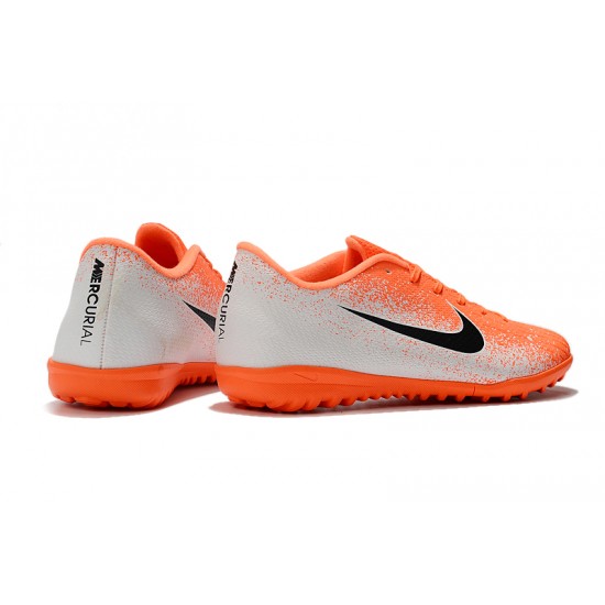 Scarpe da calcio Nike Mercurial VaporX XII Academy TF Arancia Bianca