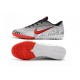 Scarpe da calcio Nike Mercurial VaporX XII Academy TF Argento Rosso