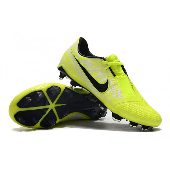 Scarpe da calcio Nike Phantom VNM Elite FG Verde Fluo Bianca Nero