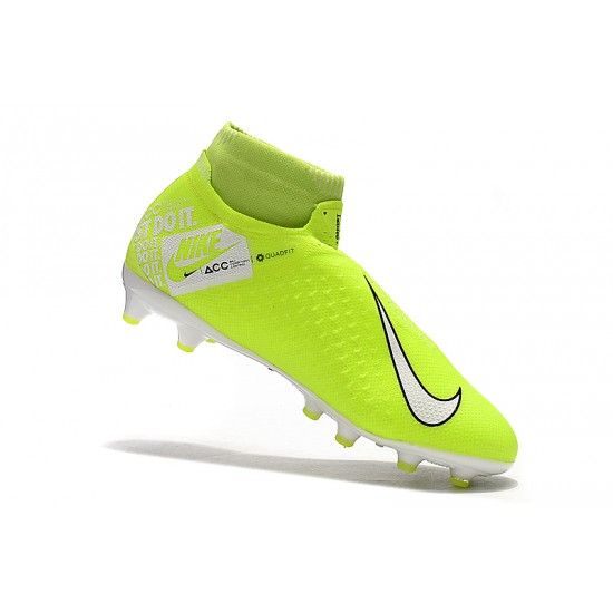 Scarpe da calcio Adidas senza lacci Phantom VSN Elite DF AG Verde Fluo