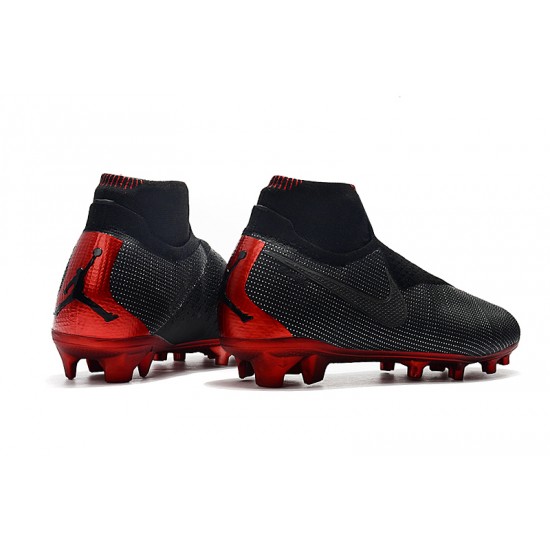 Scarpe da calcio Adidas senza lacci Phantom VSN Elite DF FG Nero Rosso