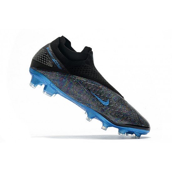 Scarpe da calcio Adidas senza lacci Phantom VSN Elite DF FG Blu Nero