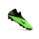 Scarpe da calcio Adidas senza lacci Phantom VSN Elite DF FG verde Nero
