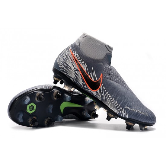 Scarpe da calcio Nike Phantom VSN Elite DF SG-Pro Anti Clog Grigio scuro