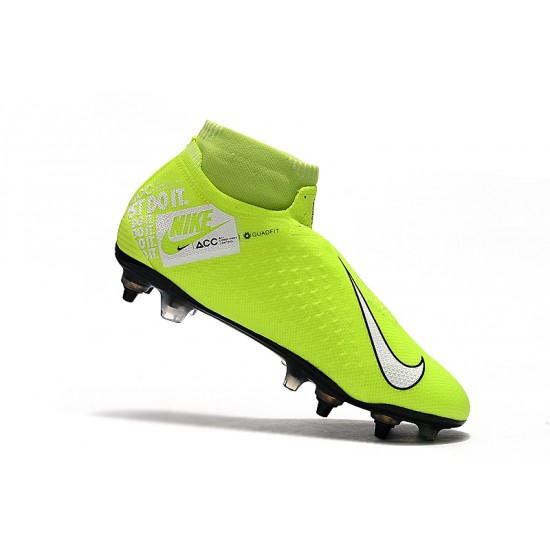 Scarpe da calcio Nike Phantom VSN Elite DF SG-Pro Anti Clog Verde Fluo