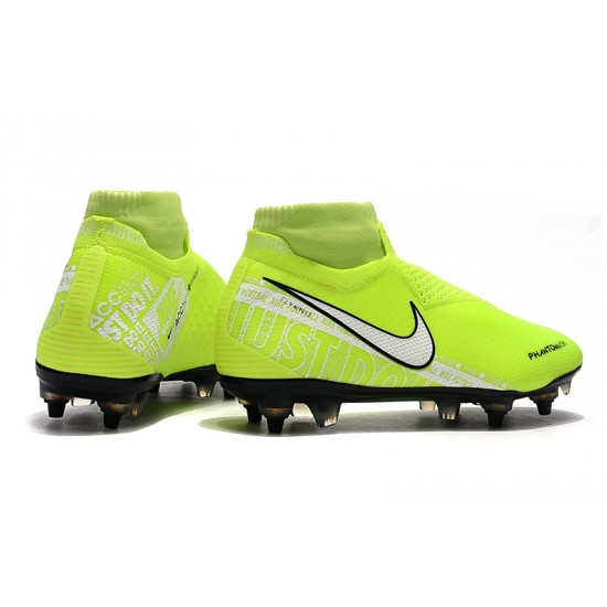 Scarpe da calcio Nike Phantom VSN Elite DF SG-Pro Anti Clog Verde Fluo