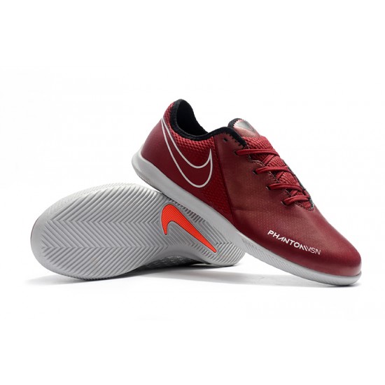Scarpe da calcio Nike Phanton VSN Academy IC Vin Rosso Argento