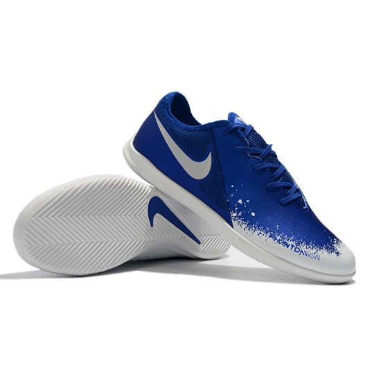 Scarpe da calcio Nike Phanton VSN Academy TF Blu Bianca