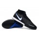 Scarpe da calcio Nike React Phantom VSN Pro DF IC Laceless Nero Blu