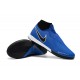 Scarpe da calcio Nike React Phantom VSN Pro DF IC Laceless Blu Nero