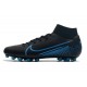 Scarpe da calcio Nike Superfly VII Academy CR7 AG Nero Blu