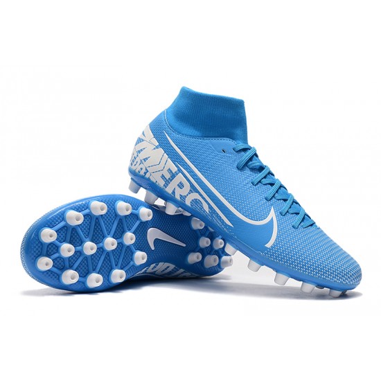 Scarpe da calcio Nike Superfly VII Academy CR7 AG Blu
