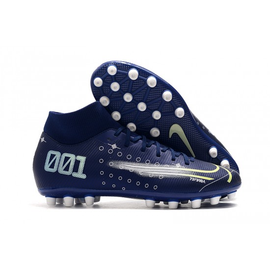 Scarpe da calcio Nike Superfly VII Academy CR7 AG Blu scuro