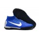 Scarpe da calcio Nike SuperflyX 6 Elite TF Blu Bianca