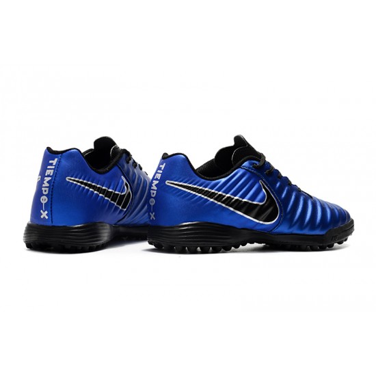 Scarpe da calcio Nike Tiempo Ligera IV TF Blu Reale Nero