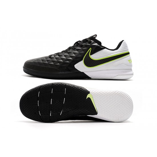 Scarpe da calcio Nike Tiempo Lunar Legend VIII Pro IC Nero Bianca